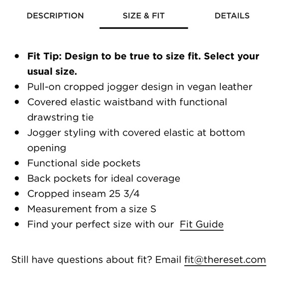 The Reset Vegan Leather Jogger - Picture 4 of 8